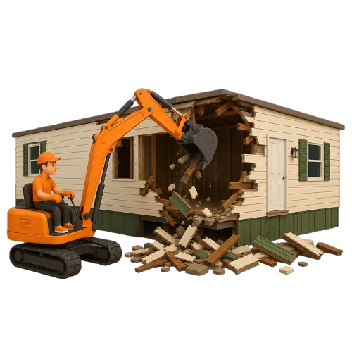 Mobile Home Demolition Icon